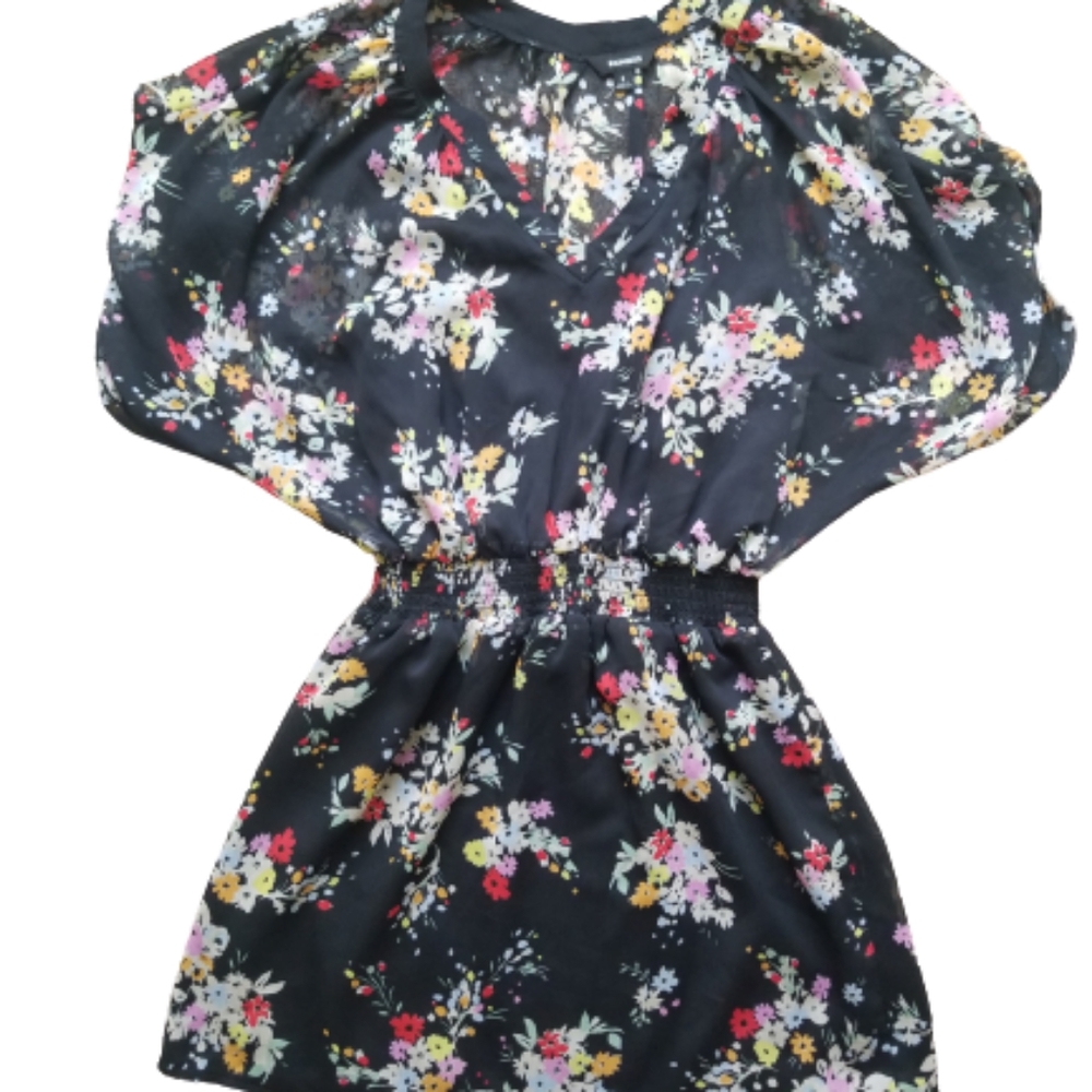 Express Kimono Style Short Sleeve Dress SM